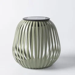 KSP Eclipse Solar LED Metal Lantern (Sage) 19.5 cm dia. x 19 cm