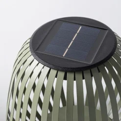 KSP Eclipse Solar LED Metal Lantern (Sage) 19.5 cm dia. x 19 cm