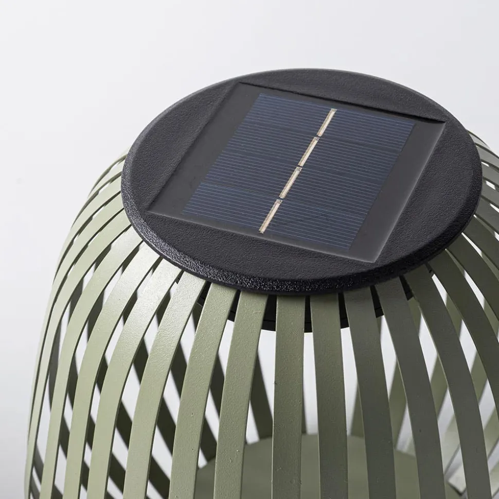 KSP Eclipse Solar LED Metal Lantern (Sage) 19.5 cm dia. x 19 cm