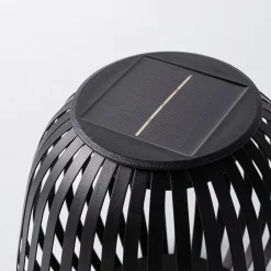 KSP Eclipse Solar LED Metal Lantern (Black) 19.5 cm dia. x 19 cm
