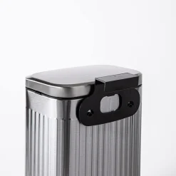 KSP Elara Ribbed 'Fingerprint-Proof' Compost Bin with Hook (Brushed)