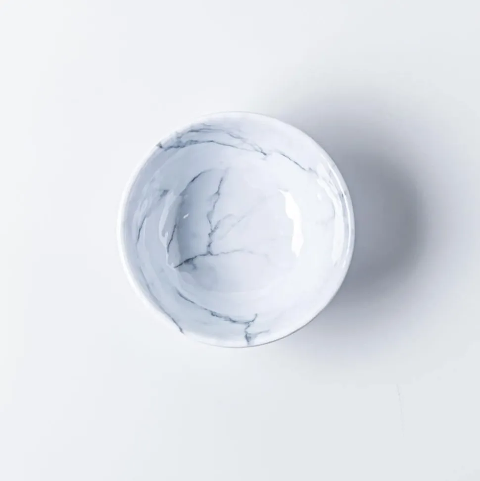 KSP Enzo Melamine Pinch Bowl 4.5" dia. (Marble White)