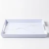 KSP Enzo Melamine Rectangle Serve Tray 16 x 12" (Marble White)