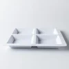 KSP Enzo Melamine 4-Section Serve Tray 13.5" Sq. (Marble White)