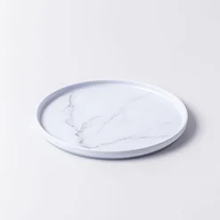 KSP Enzo Melamine Side Plate 8.5" Dia. (Marble White)