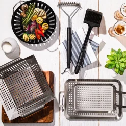 KSP Epicure BBQ Grill Topper - Set of 2 (Stainless Steel)