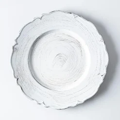 KSP Everyday Charger Plate with Scalloped Rim (White)