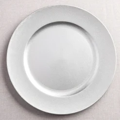 KSP Everyday Charger Plate with Glitter (Silver)