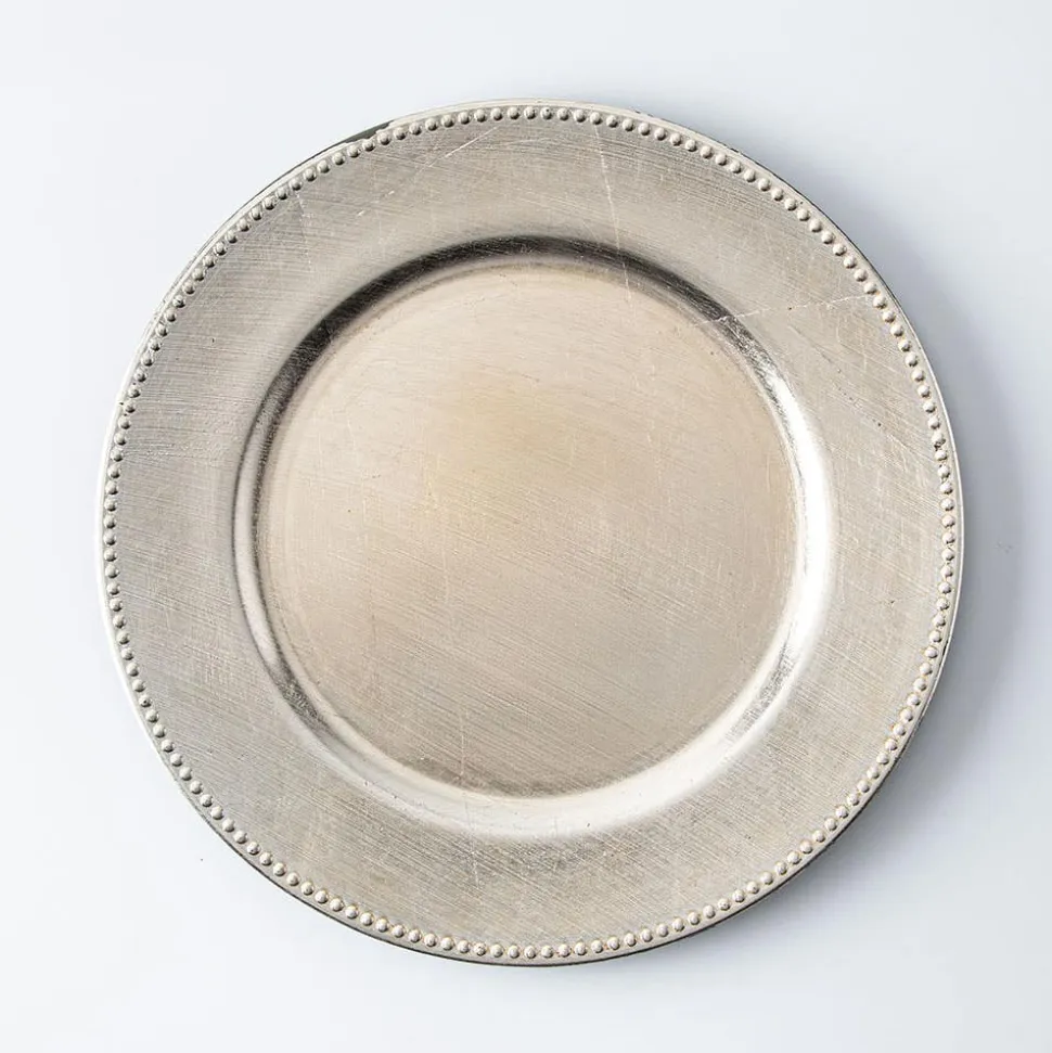 KSP Everyday Charger Plate with Beaded Rim (Champagne)