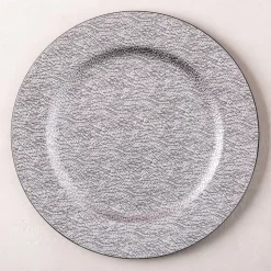 KSP Everyday 'Trellis' Charger Plate Textured (Silver)