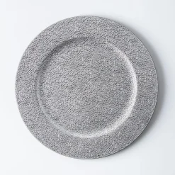 KSP Everyday 'Trellis' Charger Plate Textured (Silver)