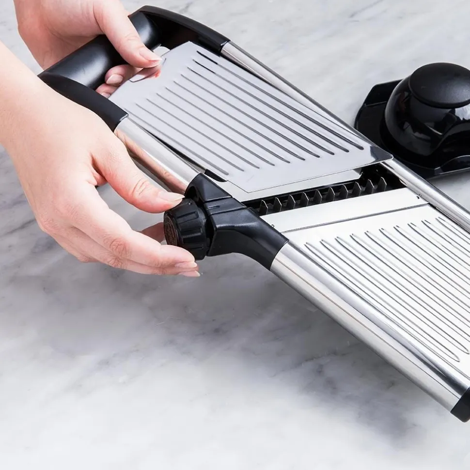 KSP Express 'All-In-1' Mandoline Slicer (Black/Stainless Steel)