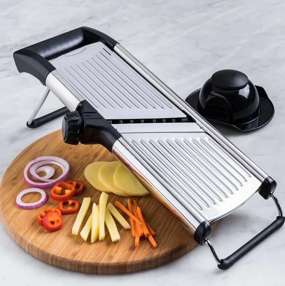 KSP Express 'All-In-1' Mandoline Slicer (Black/Stainless Steel)