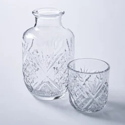 KSP Exquisite Bedside Water Carafe with Glass (560mL)