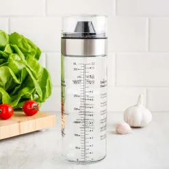 KSP Fresh Mix Glass Salad Dressing Bottle (Stainless Steel)