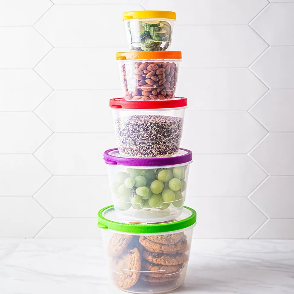 KSP Fresh Seal Round Storage Container Combo Set of 10