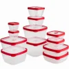 KSP Fresh Seal Storage Container Combo - Set of 24 (Red)