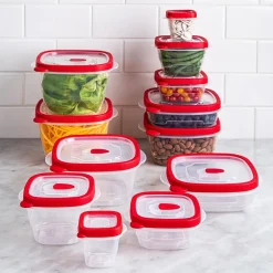 KSP Fresh Seal Storage Container Combo - Set of 24 (Red)