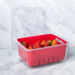KSP Fridgestor Berry Keeper Basket (Red) 6.7x8.7x4