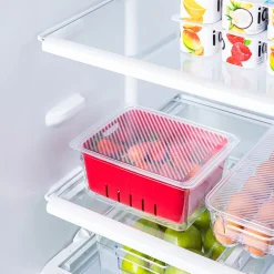 KSP Fridgestor Berry Keeper Basket (Red) 6.7x8.7x4