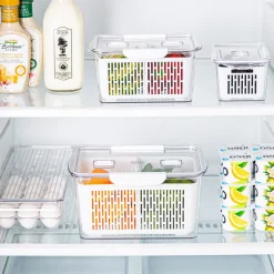 KSP Fridgestor Produce Keeper - Set of 3 (White)