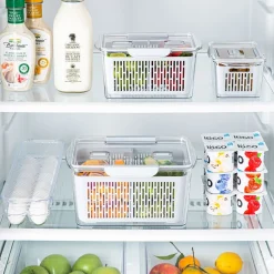 KSP Fridgestor Produce Keeper - Set of 3 (Grey)