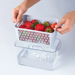 KSP Fridgestor Produce Keeper - Set of 3 (Grey)