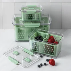 KSP Fridgestor Produce Keeper - Set of 3 (Sage)