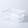 KSP Fridgestor 'Shallow' Fridge Bin with Lid - Set of 2 (8.7x6.7x2")