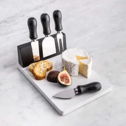 KSP Fromage Cheese Board with Tools - Set of 5 (Black)