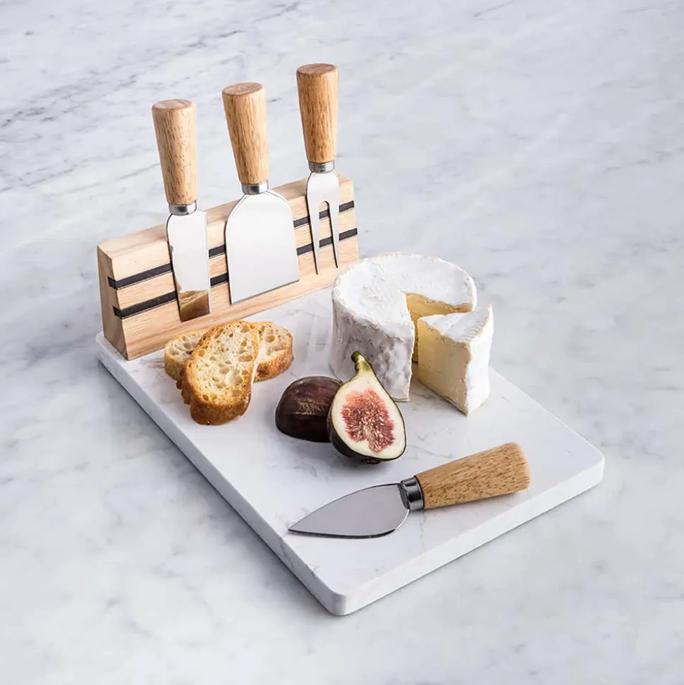 KSP Fromage Cheese Board with Tools - Set of 5 (Natural)