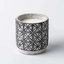 KSP Gardenia Citronella Candle 11cm dia. x 11cm (Black)