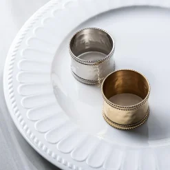 KSP Gather & Dine 'Beaded Edge' Napkin Ring (Nickel)
