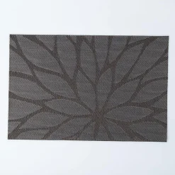 KSP Gather & Dine Bloom Vinyl Placemat (Black)