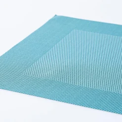 KSP Gather & Dine Bordered Vinyl Placemat (Sky Blue)