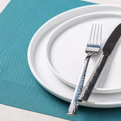 KSP Gather & Dine Bordered Vinyl Placemat (Sky Blue)