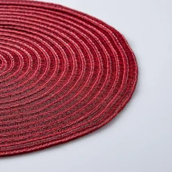 KSP Gather & Dine Cirque Woven Vinyl Placemat (Red)