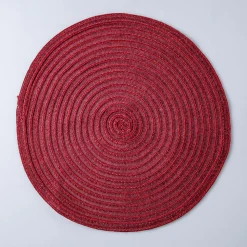 KSP Gather & Dine Cirque Woven Vinyl Placemat (Red)