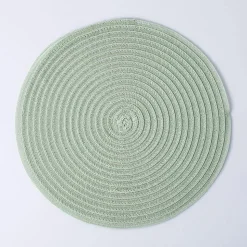 KSP Gather & Dine Cirque Woven Vinyl Placemat (Sage)