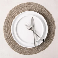 KSP Gather & Dine Cirque Woven Vinyl Placemat (Natural)