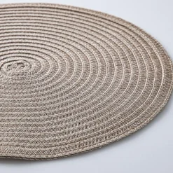 KSP Gather & Dine Cirque Woven Vinyl Placemat (Natural)