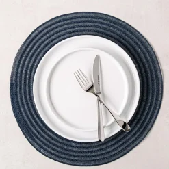 KSP Gather & Dine Cirque Woven Vinyl Placemat (Blue)