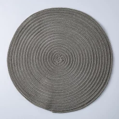 KSP Gather & Dine Cirque Woven Vinyl Placemat (Champagne)