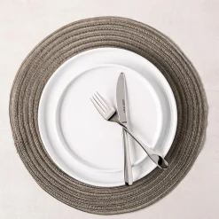 KSP Gather & Dine Cirque Woven Vinyl Placemat (Champagne)