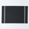 KSP Gather & Dine Edge Vinyl Placemat (Black/Grey)
