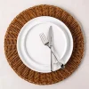 KSP Gather & Dine Graceful Woven Polyrattan Placemat (Brown)