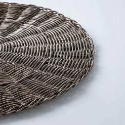 KSP Gather & Dine Graceful Woven Polyrattan Placemat (Grey)