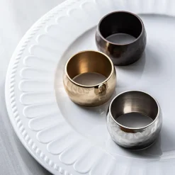 KSP Gather & Dine 'Hammered' Napkin Ring (Antique Bronze)
