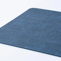 KSP Gather & Dine Luxe Leather Pvc Placemat (Navy Blue)