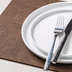 KSP Gather & Dine Luxe Leather Pvc Placemat (Coffee Brown)